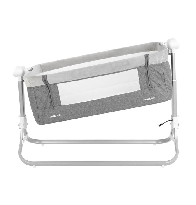 immagine-3-kikkaboo-kikkaboo-culla-fianco-letto-co-sleeping-oscillazione-elettrica-sway-me-grey-ean-3801003020531