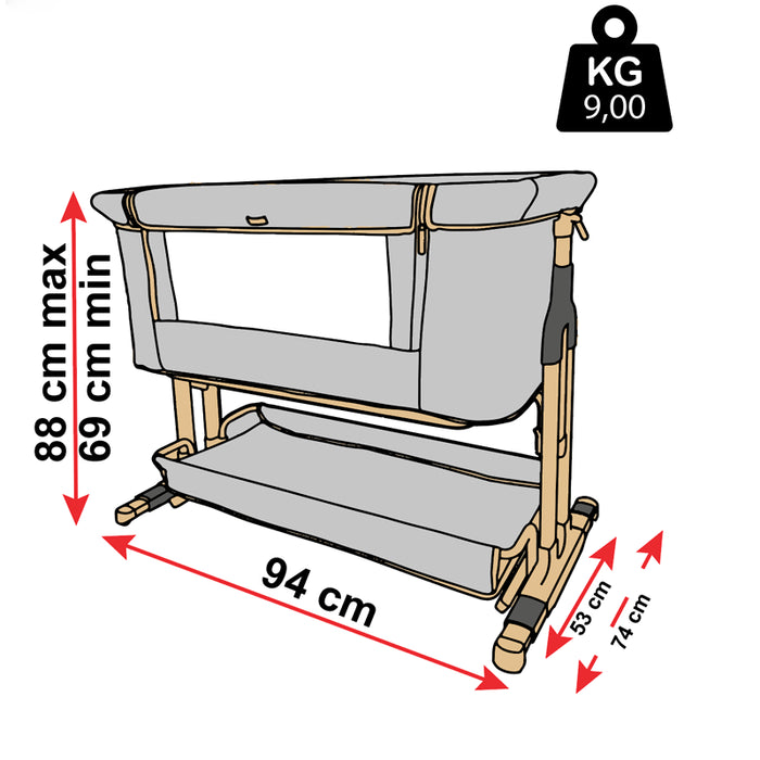 immagine-4-nunu-nunu-culla-co-sleeping-sleepy-grigio-ean-8300855515332