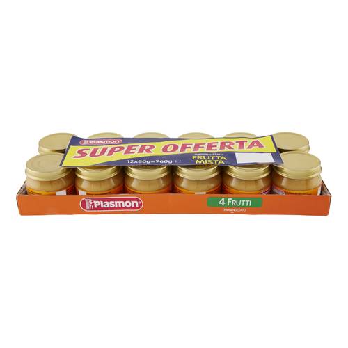 immagine-5-plasmon-omogeneizzato-di-frutta-4-frutti-12-vasetti-da-80-grammi-ean-8001040415054